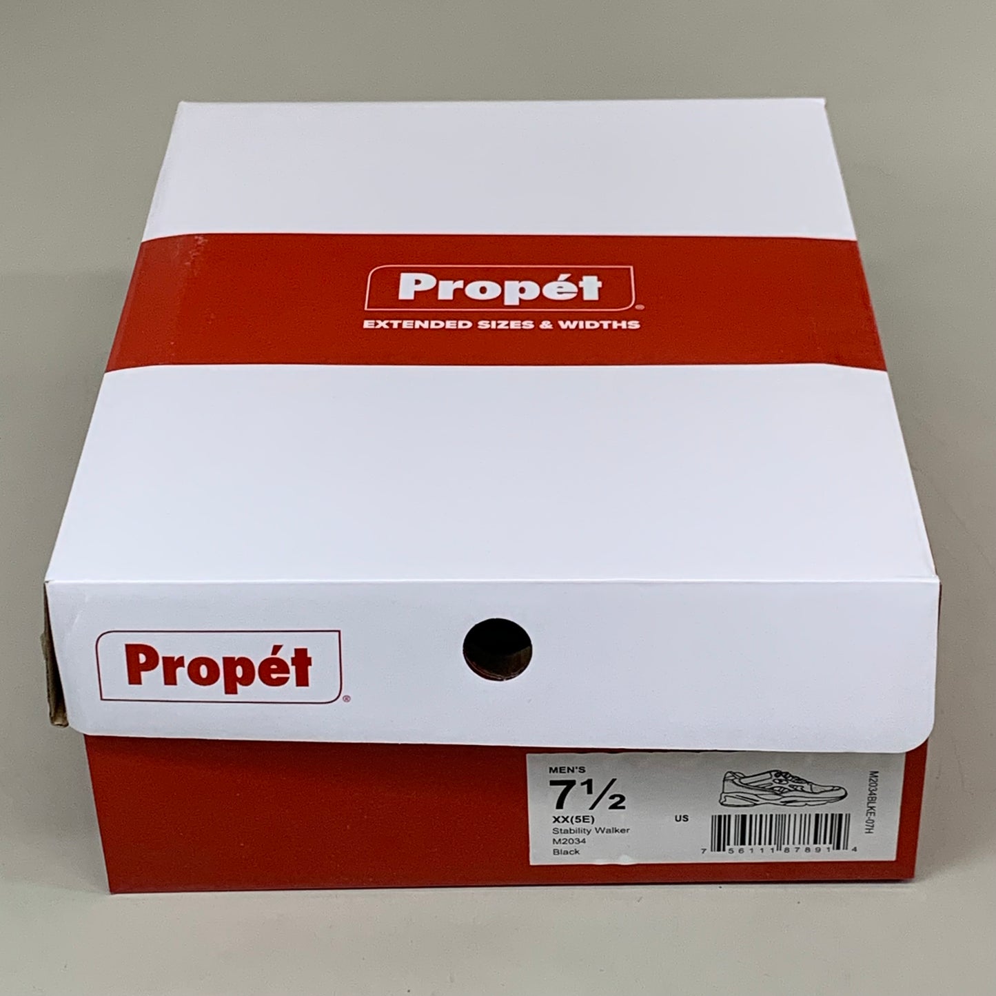 PROPET Stability Walker Lace Up Shoes XX(5E) Men's SZ 7.5 Black M2034BLKE-07H