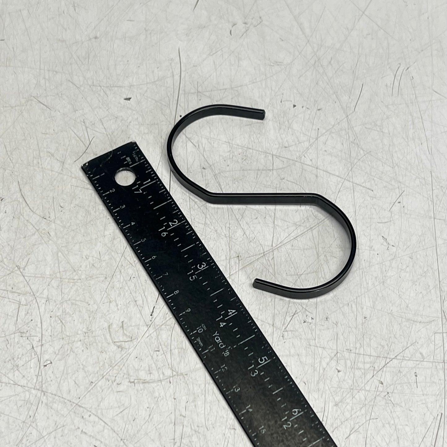 (LOT OF 12) Closet Hooks for Purses, Belts Etc 4.5" Black
