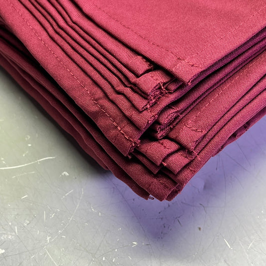 HELLENNA (50 PACK) Cloth Dinner Table Napkins 20"x20" Burgundy NG1468372