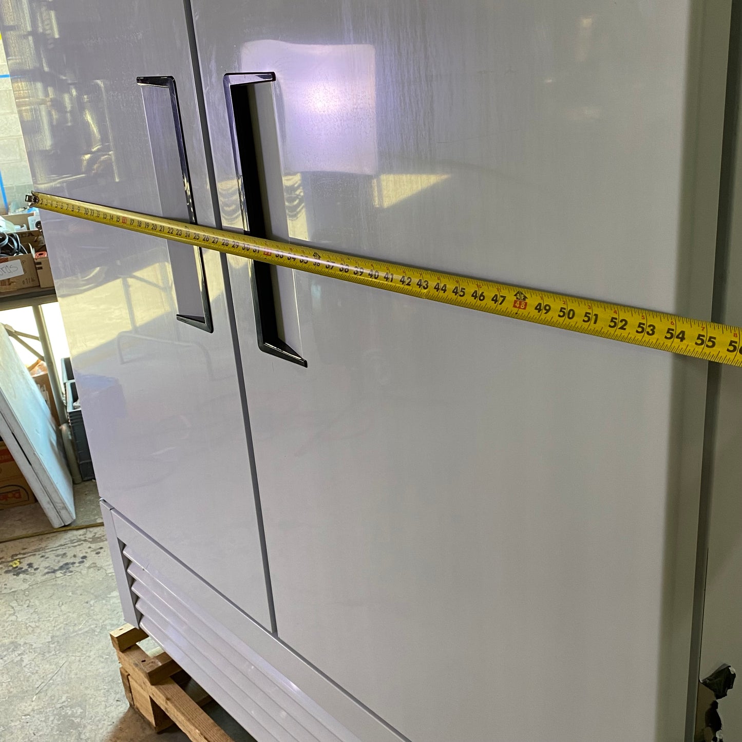 Z@ KALIFON Double Solid Door Stanless Steel Commercial Freezer 54"W x 78"H x 31"L Steel KF-49B