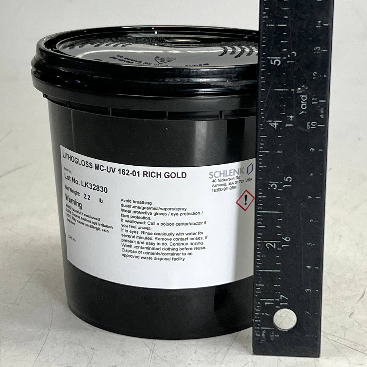 SCHLENK Lithogloss MC-UV 162-01 Rich Gold Metallic Ink 2.2Lb LK32830