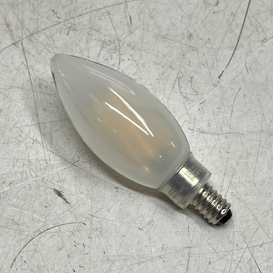 SATCO (6 PACK) Candle Bulb 4W LED B11 2700K Warm White Frosted Finish S21269