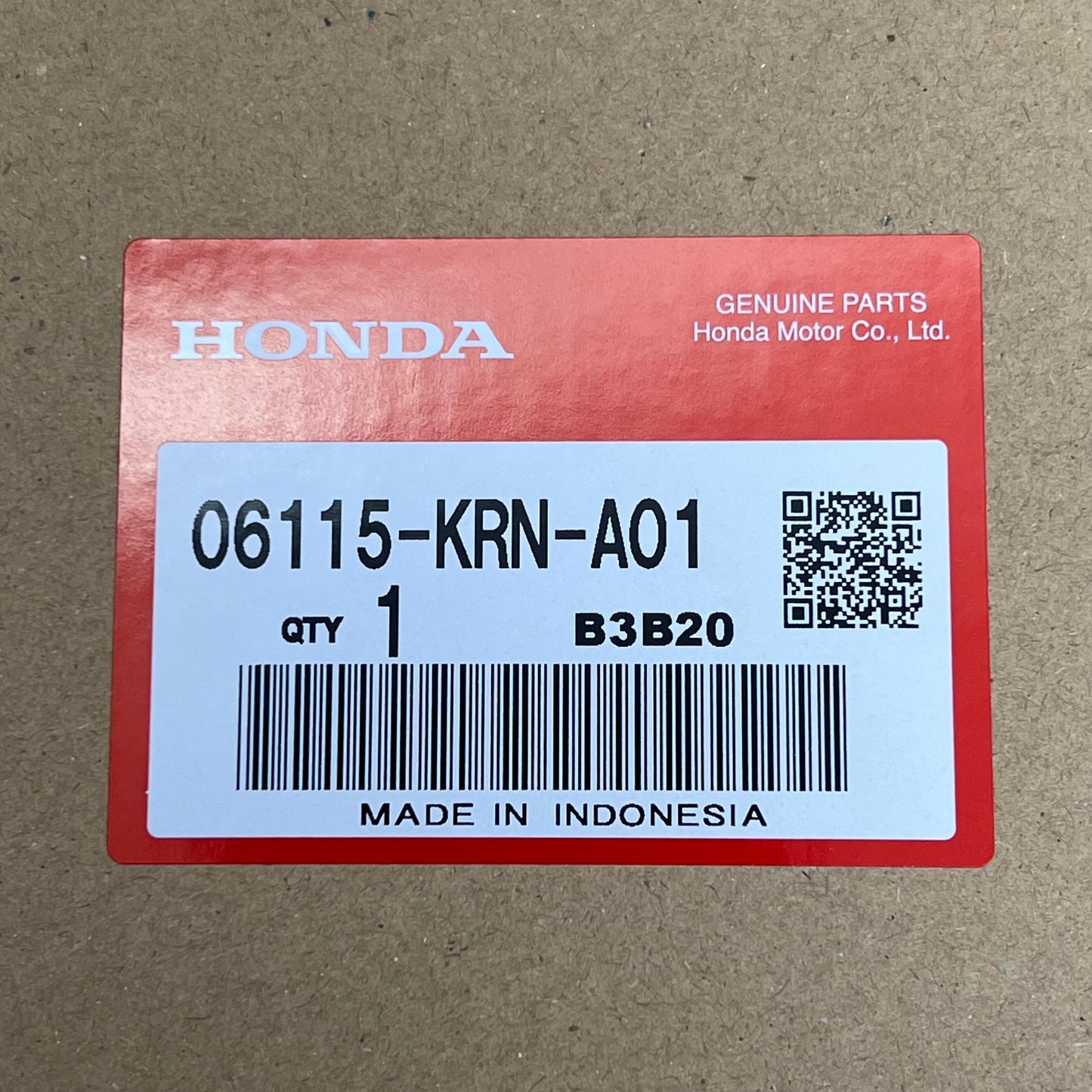 HONDA Gasket Sheet Kit B Genuine OEM CRF250R & CRF250X 06115-KRN-A01