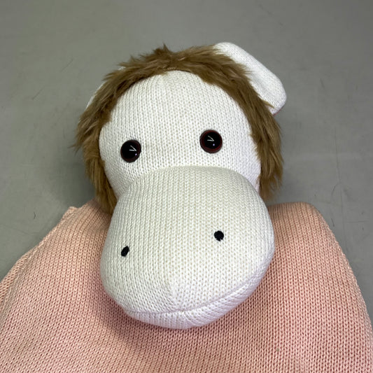 CROCHETTS Mochila Monito Kids Backpack 100% Natural Hypoallergenic Cotton Pink