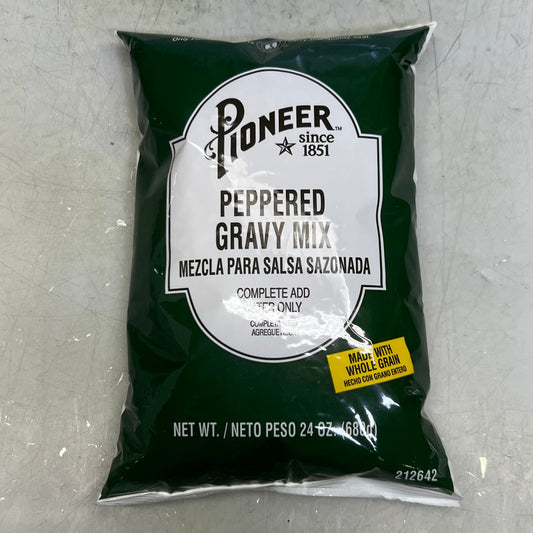 ZA@ PIONEER (6 PACK) Peppered Gravy Mix 24 oz. 212642 E