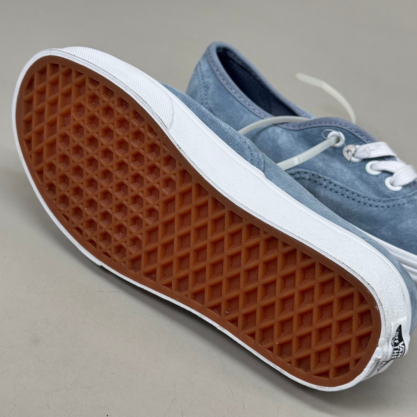VANS Authentic Suede Casual Shoes Heiq Eco Dry Women's 5.5 Men's 4.0 Ashley Blue