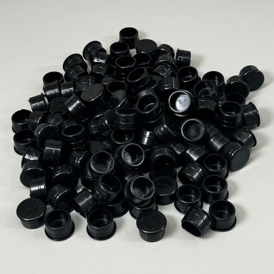 YAZAKI CREFORM (150 PACK) End Caps 1" x 3/4" Black J-110
