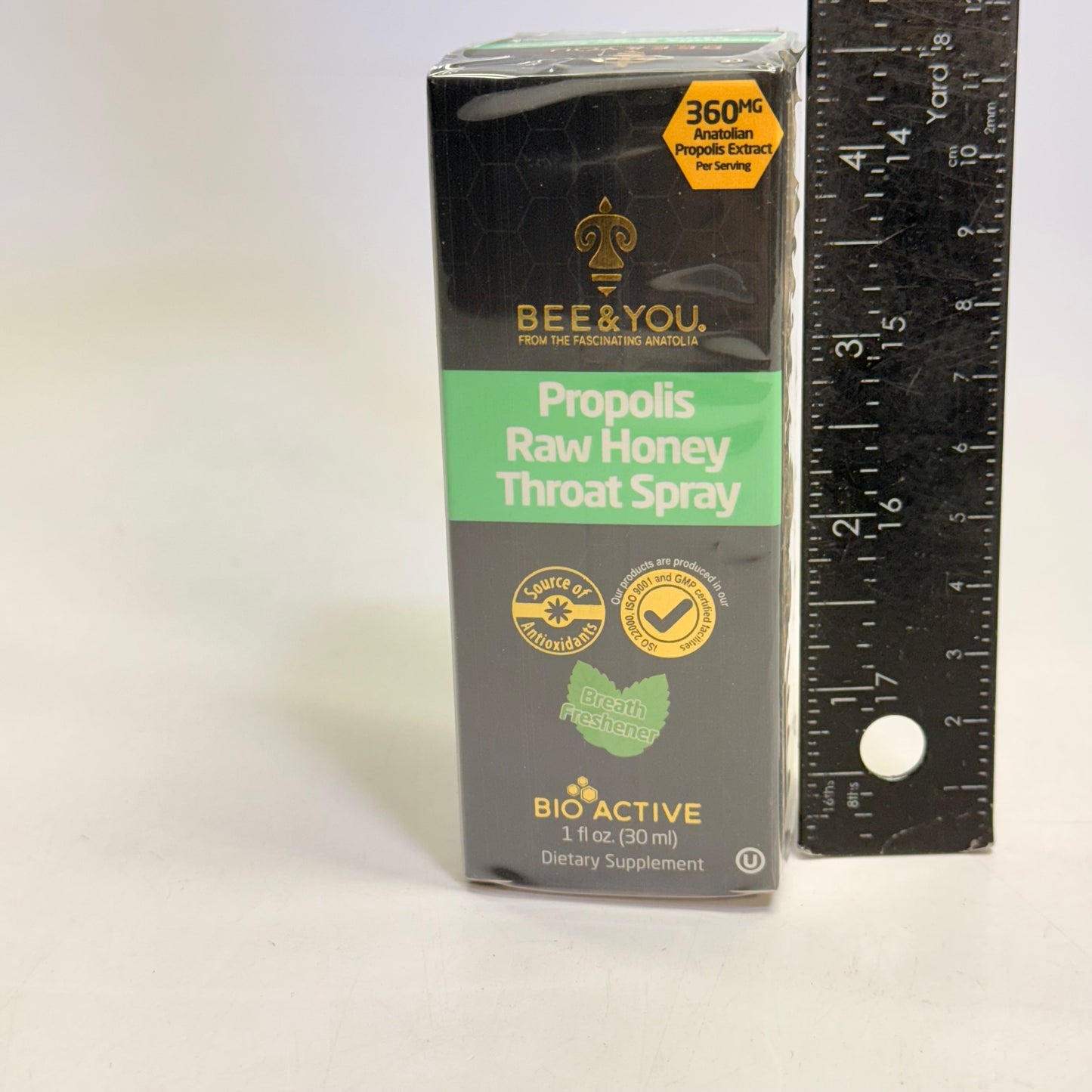 BEE & YOU Propolis + Raw Honey Throat Spray Breath Freshener 1 Fl oz BB 11-27