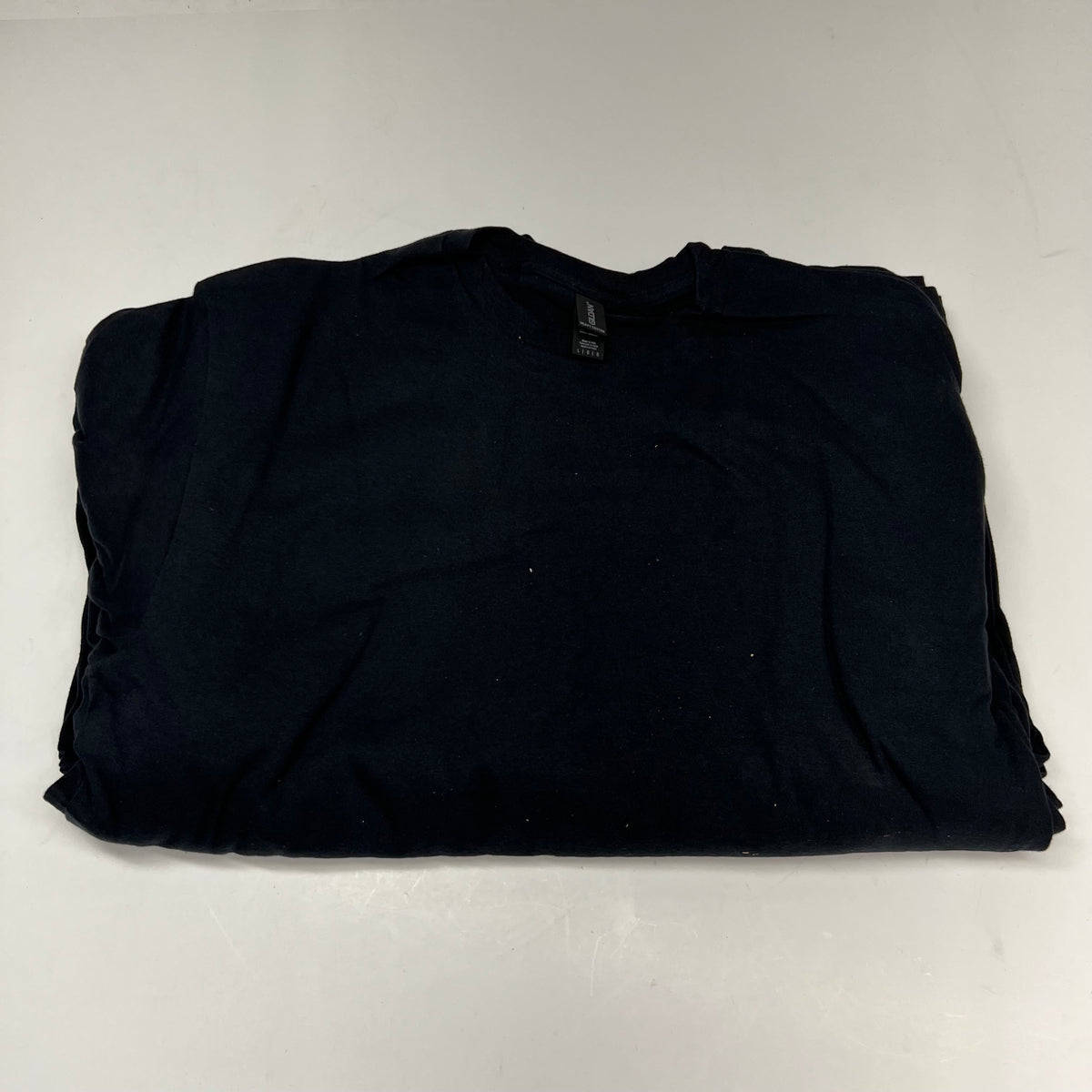 ZA@ GILDAN (12 Pack) Soft Style Plain Tees Neck Short Sleave 100% Cotton Large Black