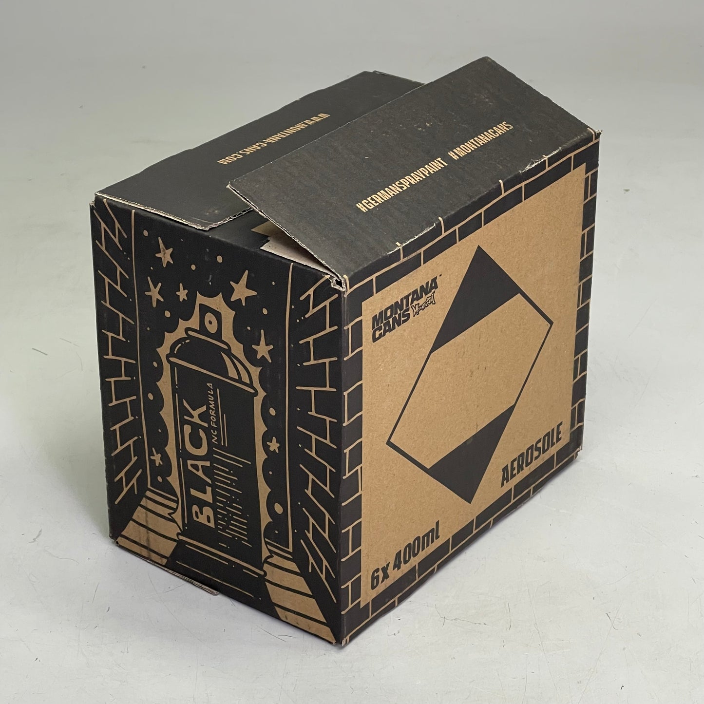 MONTANA CANS (6-PACK) Montana Black White Spray Paint 11 oz White BLK400-9105