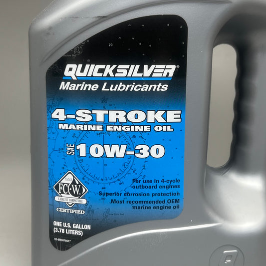QUICKSILVER Marine Lubricants 4-Stroke Marine Engine Oil SAE 10W-30 1 GALLON