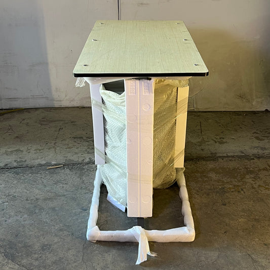 Sintered Stone Dining Table Sz 36"L x 18.5"W x 31"H Metallic Grey