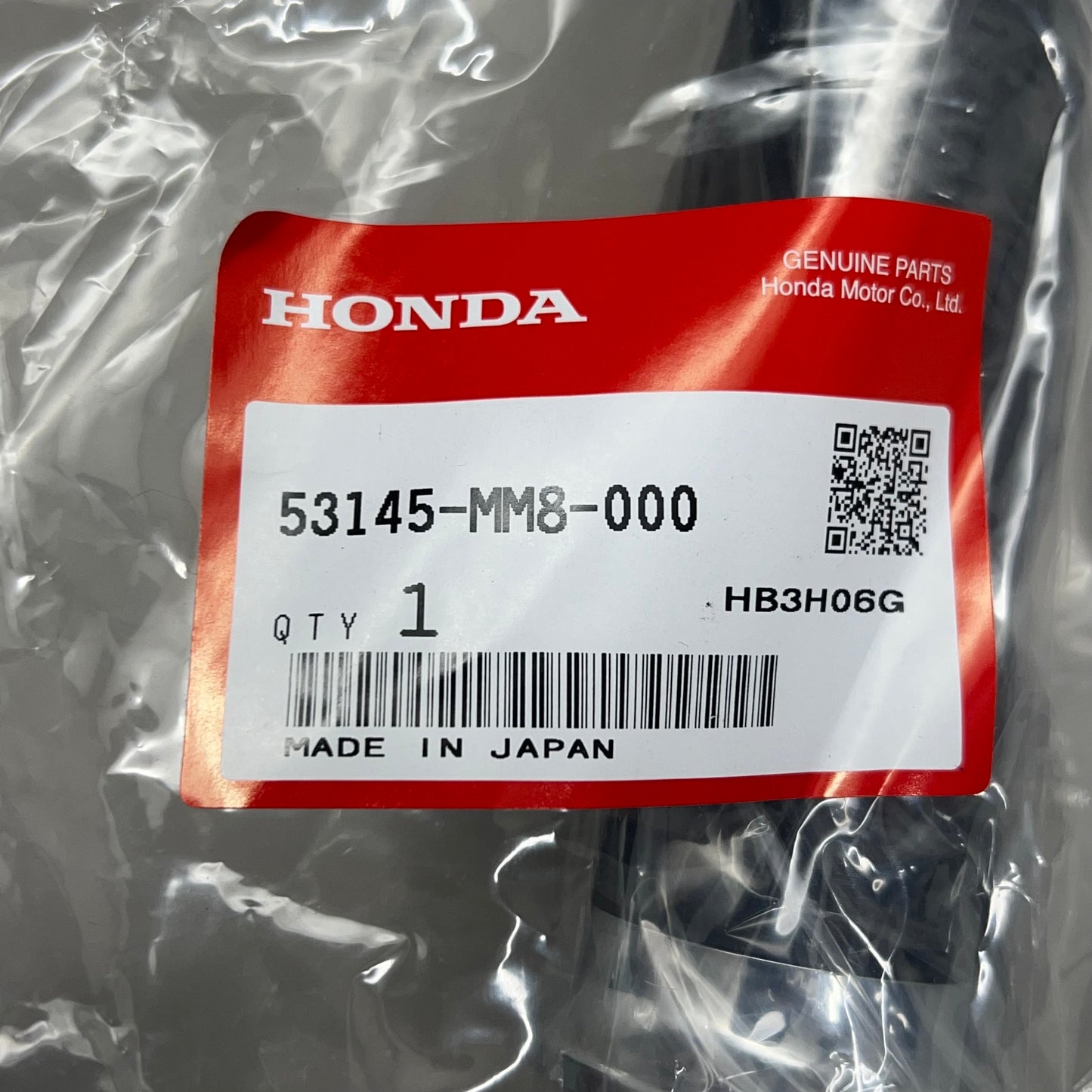 HONDA Grip R. OEM Black/Chrome 53145-MM8-000