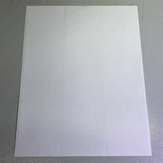 MACO (3000 Labels) Bright White Label Stock 1" x 2 5/8" White ML-3000