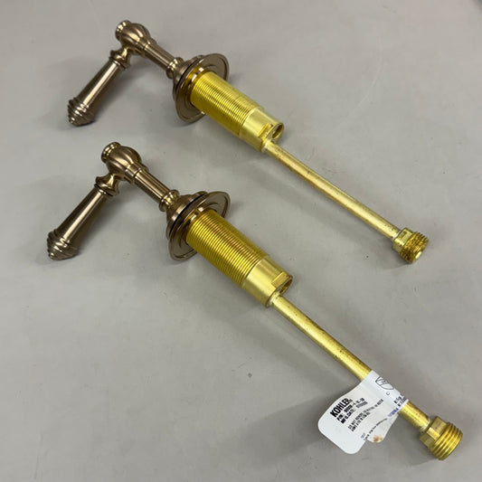 KOHLER Artifact Widespread Handle Lever Set Vibrant Brushed Bronze 98068-4-BV