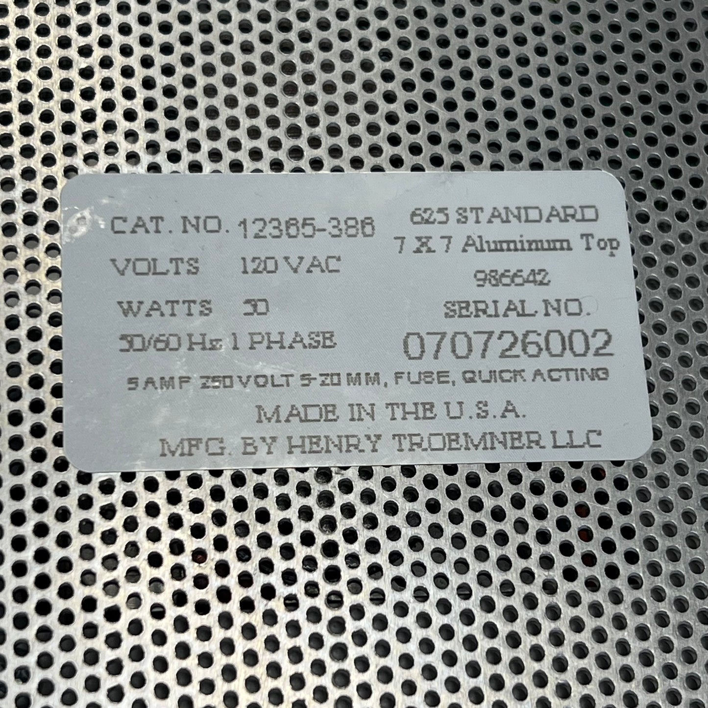 VWR Magnetic Stirrer Aluminum Made In USA 7"x7" Platform 12365-386 (Used)