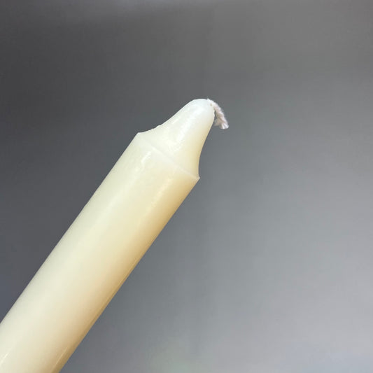 CREATIVE CO-OP (12 PACK) Taper Candles Unscented 10 Hr Burn 10"H White CD2012