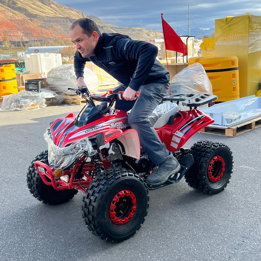 ZA@ SUPERMACH 125cc ATV, Red CT125-8 (New Other, Minor Cosmetic Damage)