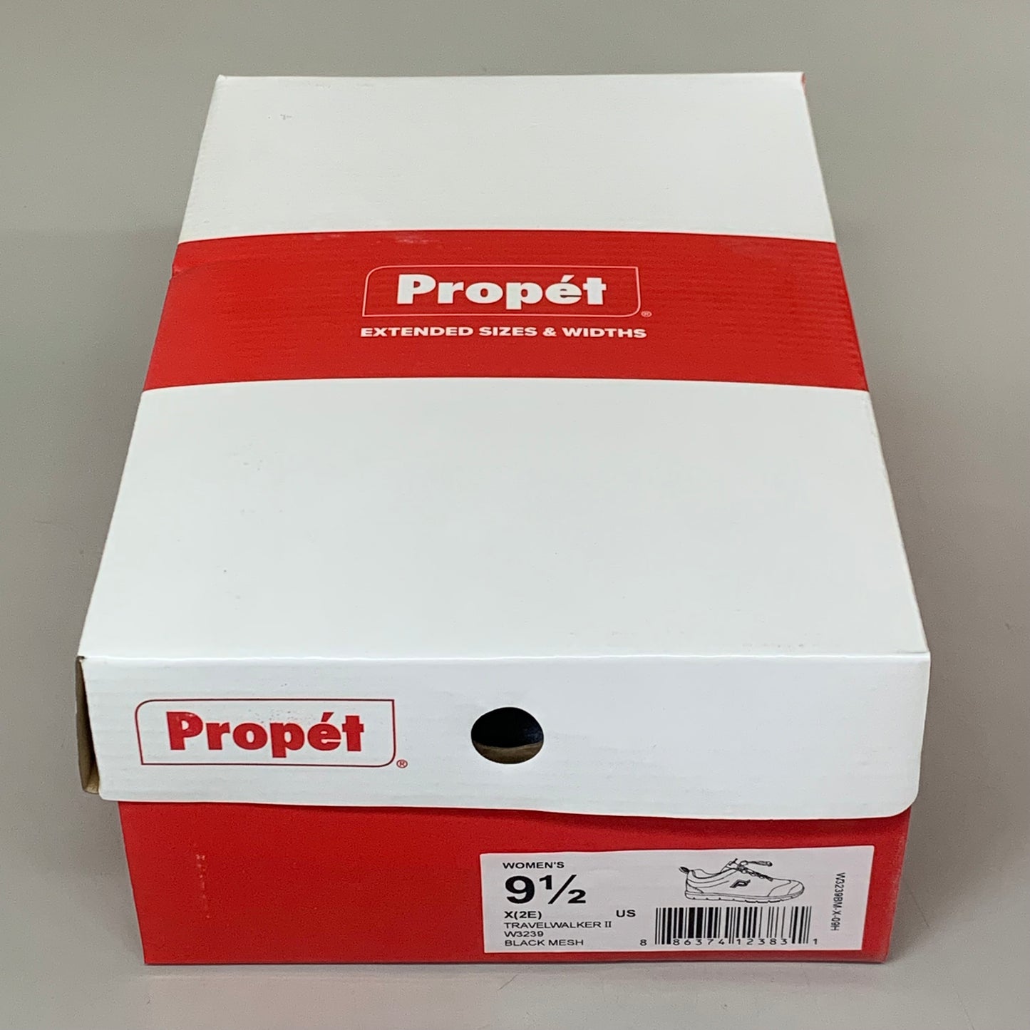 PROPET TravelWalker II Sneaker Shoes Women's SZ 9.5 Black Mesh W3239BM-X-09H