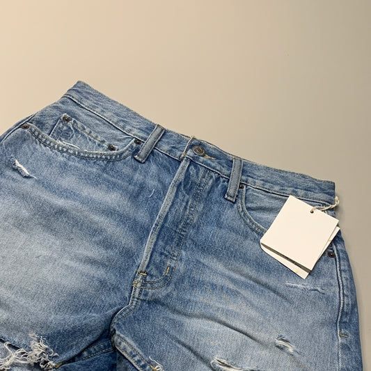 ETICA Fern High Rise Shorts Certified Organic Rip Current Size 27 EW178335