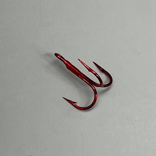 EAGLE CLAW(2 PACK) 3X Treble Regular Shank Round Bend Hook Red #4 20pc L934RDT-4