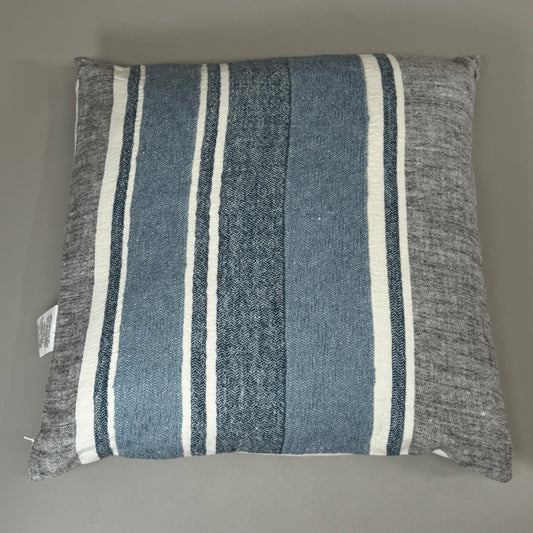 VILLA 22"x22" RN ST Lima Decorative Throw Pillow in Blue/Grey