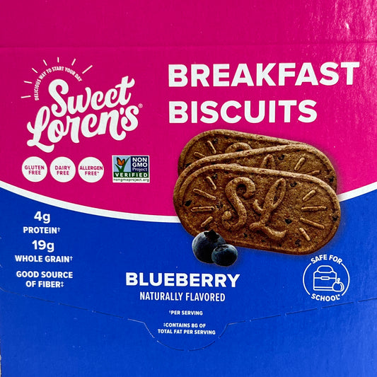 SWEET LOREN'S (8 PACK/Case) Blueberry Breakfast Biscuits 1.6 oz BB 06/26