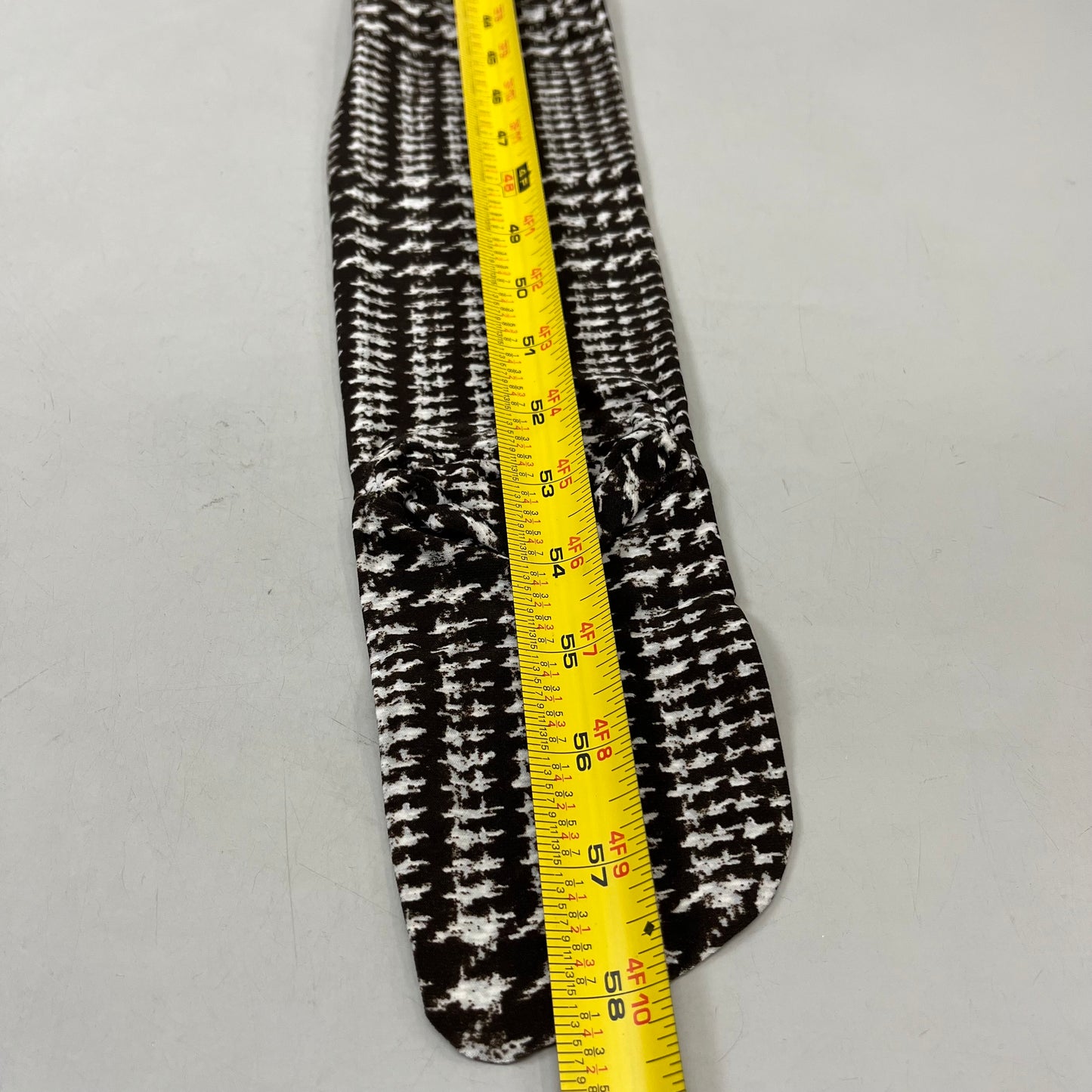 NORMA KAMALI Sleeve Open Back Catsuit Footsie Women's Sz S/36 Chocolate Plaid