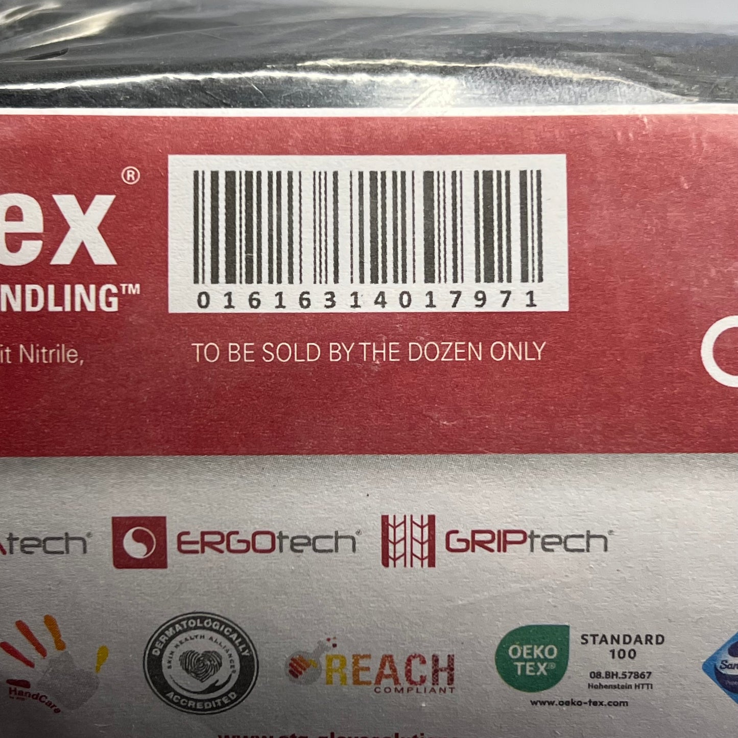 ATG (12 PAIRS) MaxiFlex Ultimate Palm Coat Knitwrist Gloves Sz L Black 34-874