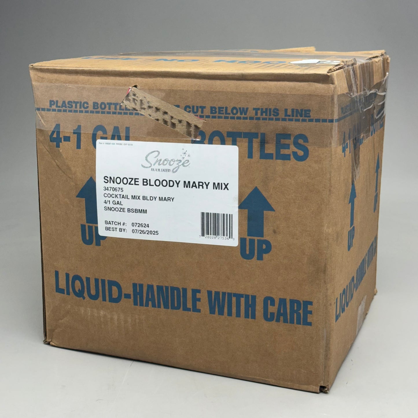 SNOOZE AN A.M. EATERY (4PK, 1 Gal) Snooze Bloody Mary Cocktail Mix 3470675