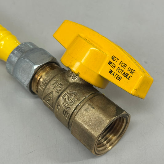 ZA@ BRASSCRAFT Coated Gas Appliance Connector 1/2" OD X 24" CSSD4K-24