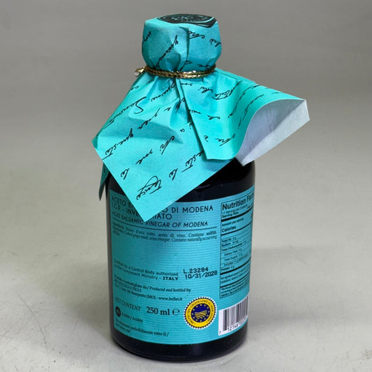 BELLEI Aged Balsamic Vinegar of Modena 8.45 fl oz, Precious Blue