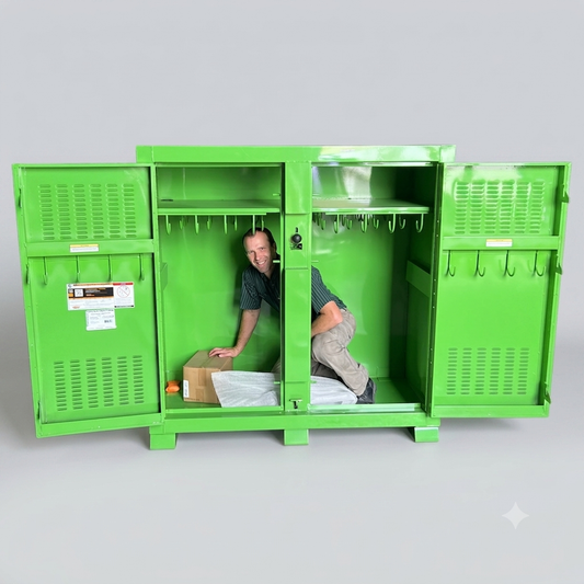 KNAACK Jobsite Cabinet Proprietary Recessed Padlock 59.4 cu ft, Green 139-SK-02 (AS-IS, Cosmetic Damaged)