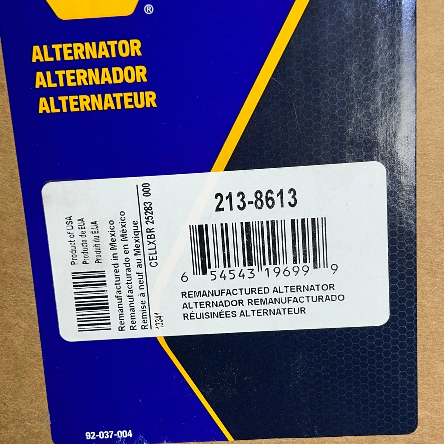 NAPA Remanufactured Alternator Standard 90 a for Jeep & Dodge 12V 2138613