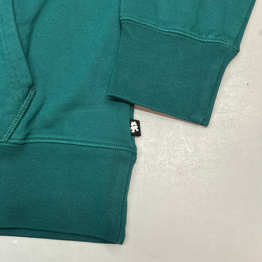 MONSTERCAT Hooded Drawstring Sweatshirt W/ Velvet Logo Men's Sz S Emerald Green