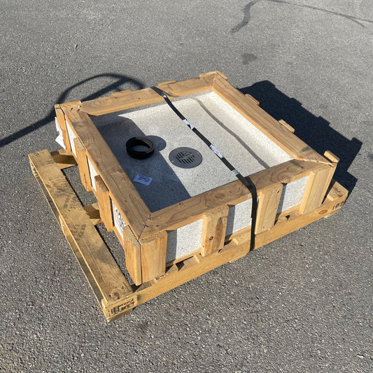 ZA@ Pallet of ACORN ENGINEERING Terrazzo Reduced Height Mop Sink 30”x30”x6” TRH-303006 (AS-IS)