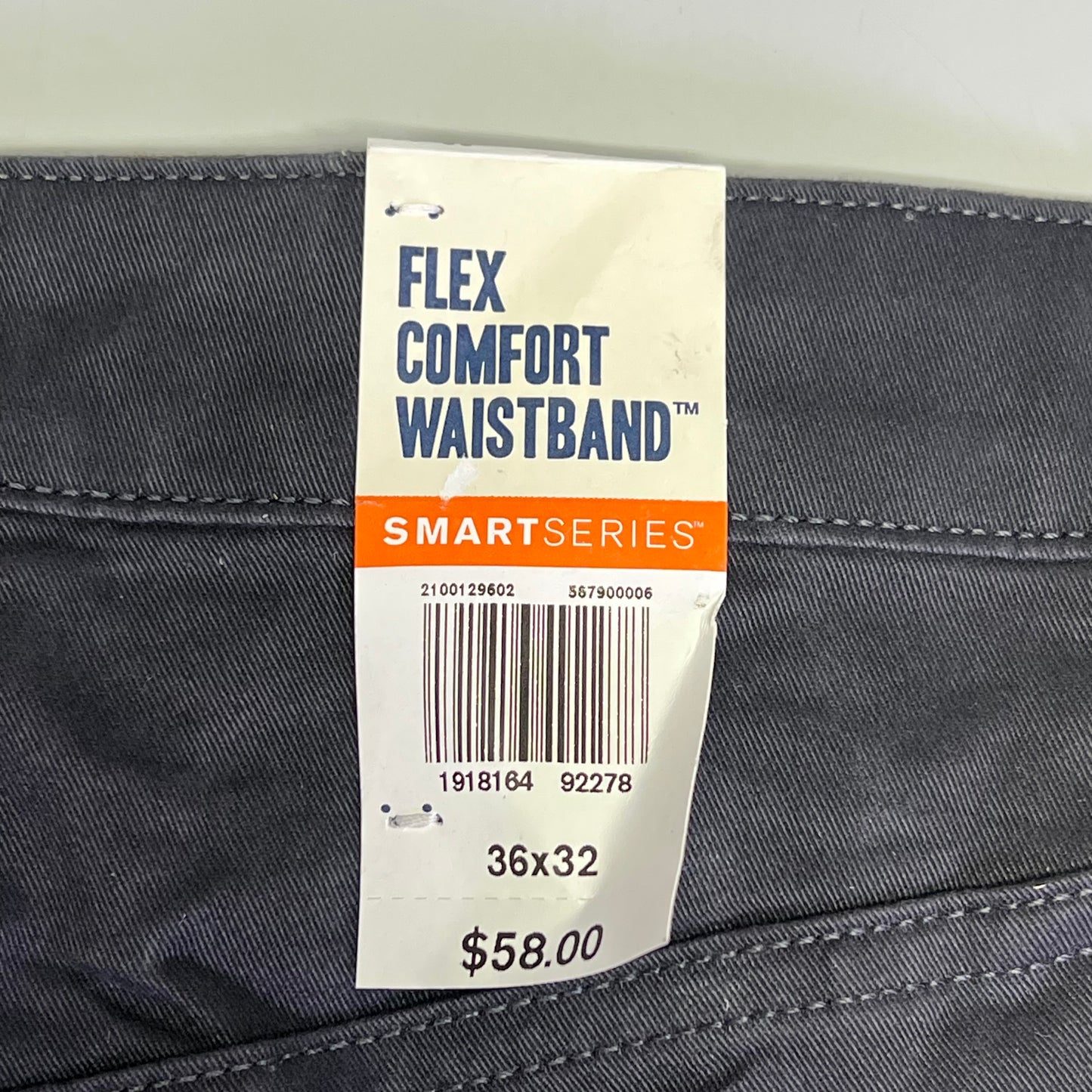 DOCKERS All Seasons Tech Straight Fit Jean Cut Pant Men's Sz 36x32 Steelhead