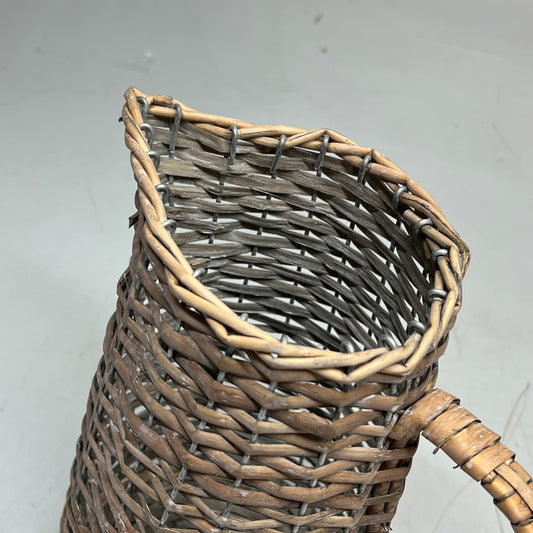 RAZ IMPORTS Natural Woven Pitcher 12" Tan/White Wash 4420663