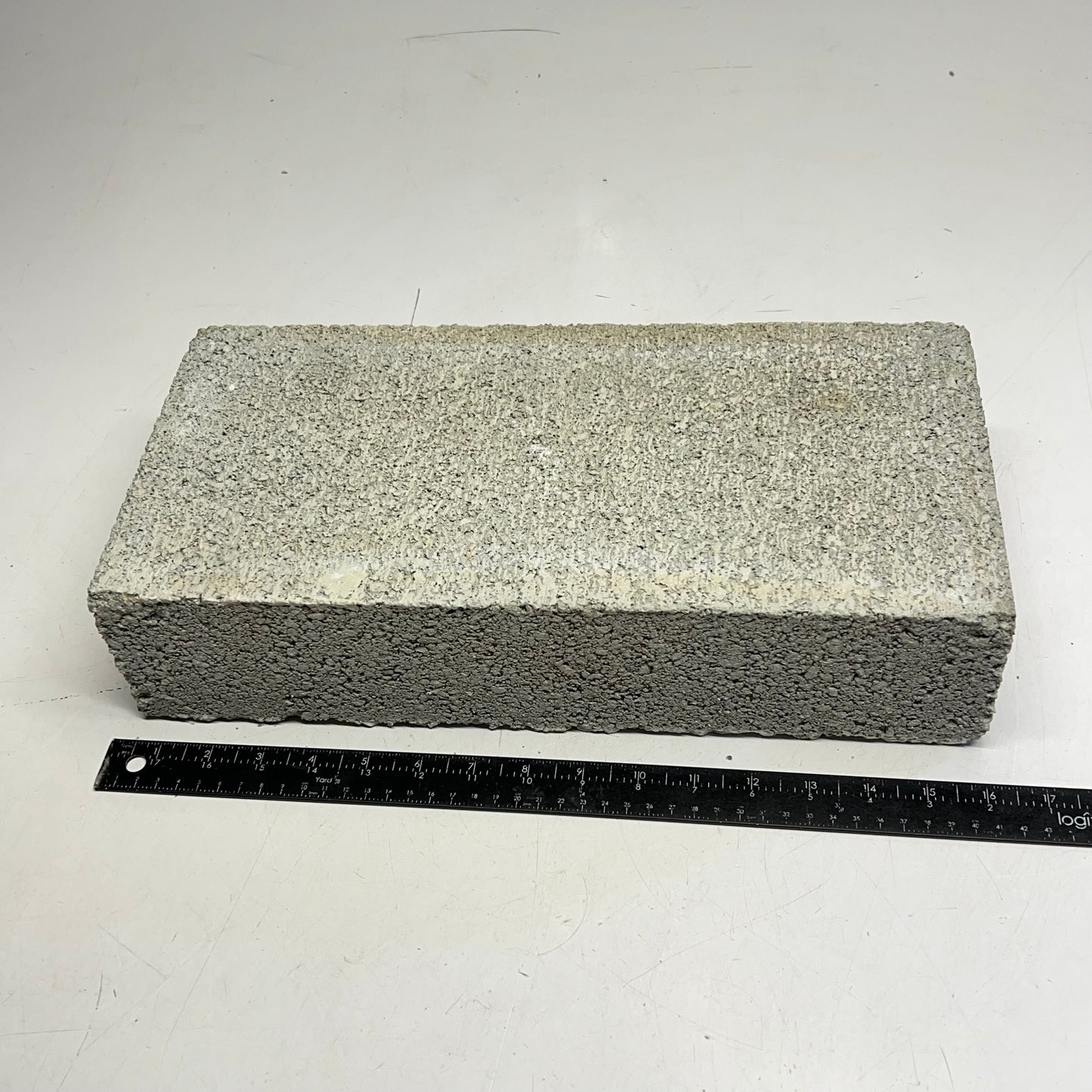(LOT OF 3) Cement Blocks 15.5"x7.5"x4" Grey