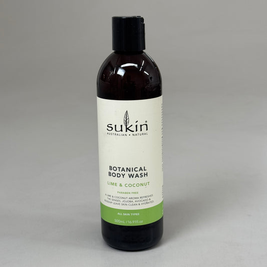 SUKIN (2 PACK) Lime & Coconut Hydrating Vegan Natural Lotion 500 ml B003VJVSPS
