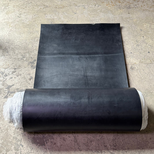 Economy Grade Neoprene Rubber Roll 60A Durometer 3/8" Thick x 36" Wide x 25 ft Long Black
