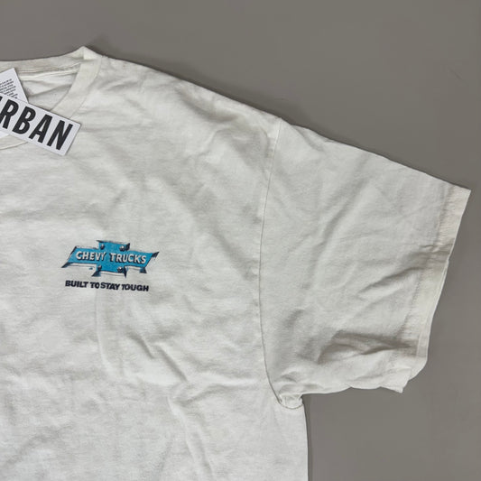 URBAN Men's Chevy Truck Graphic T-Shirt Sz L White 91022855