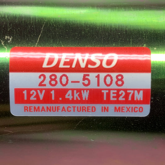 DENSO Starter Motor 12V 1.4kW 14719 280-5108 (Remanufactured)