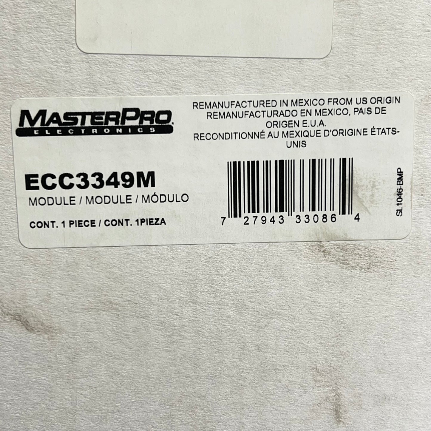 ZA@ MASTERPRO Electronic Control Module Remanufactured For Chrysler & Dodge ECC3349M (CORE RETURN)