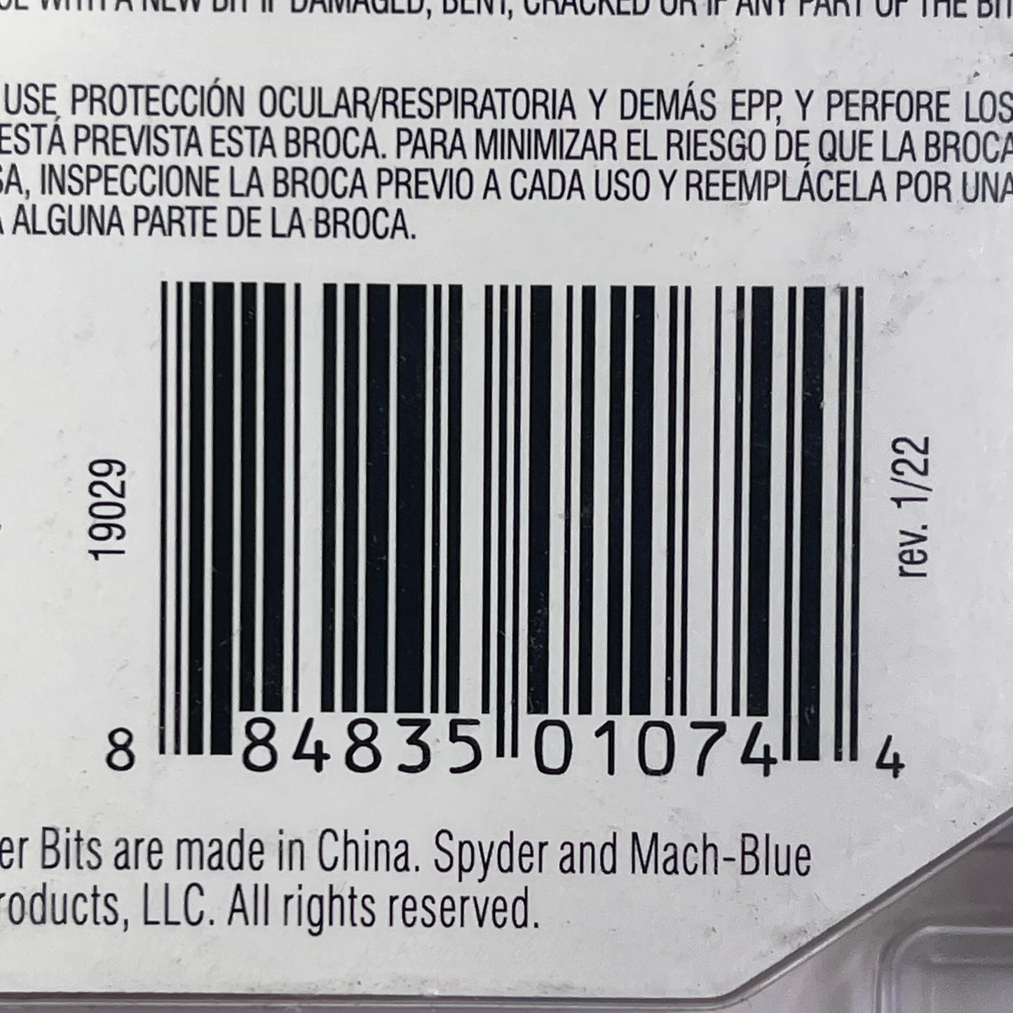 SPYDER Mach-Blue Driver Bit Kit 25 Piece Metallic Blue 19029