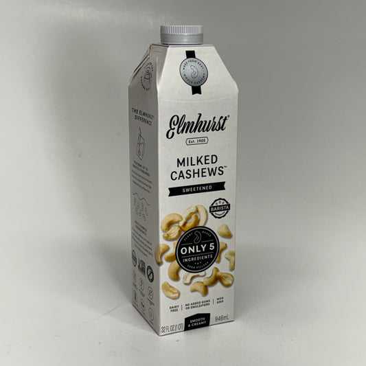 ELMHURST (6 PACK) Milked Cashews 32 fl oz. BB 11/26