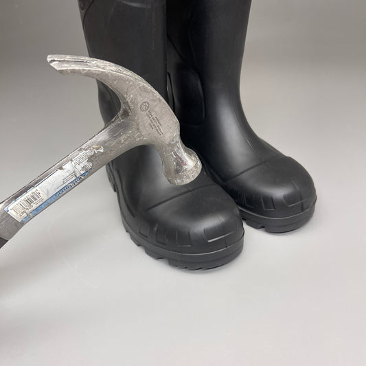 DUNLOP Steel Toe Safety Boots Waterproof Sz M 4 W 6 Black 86776