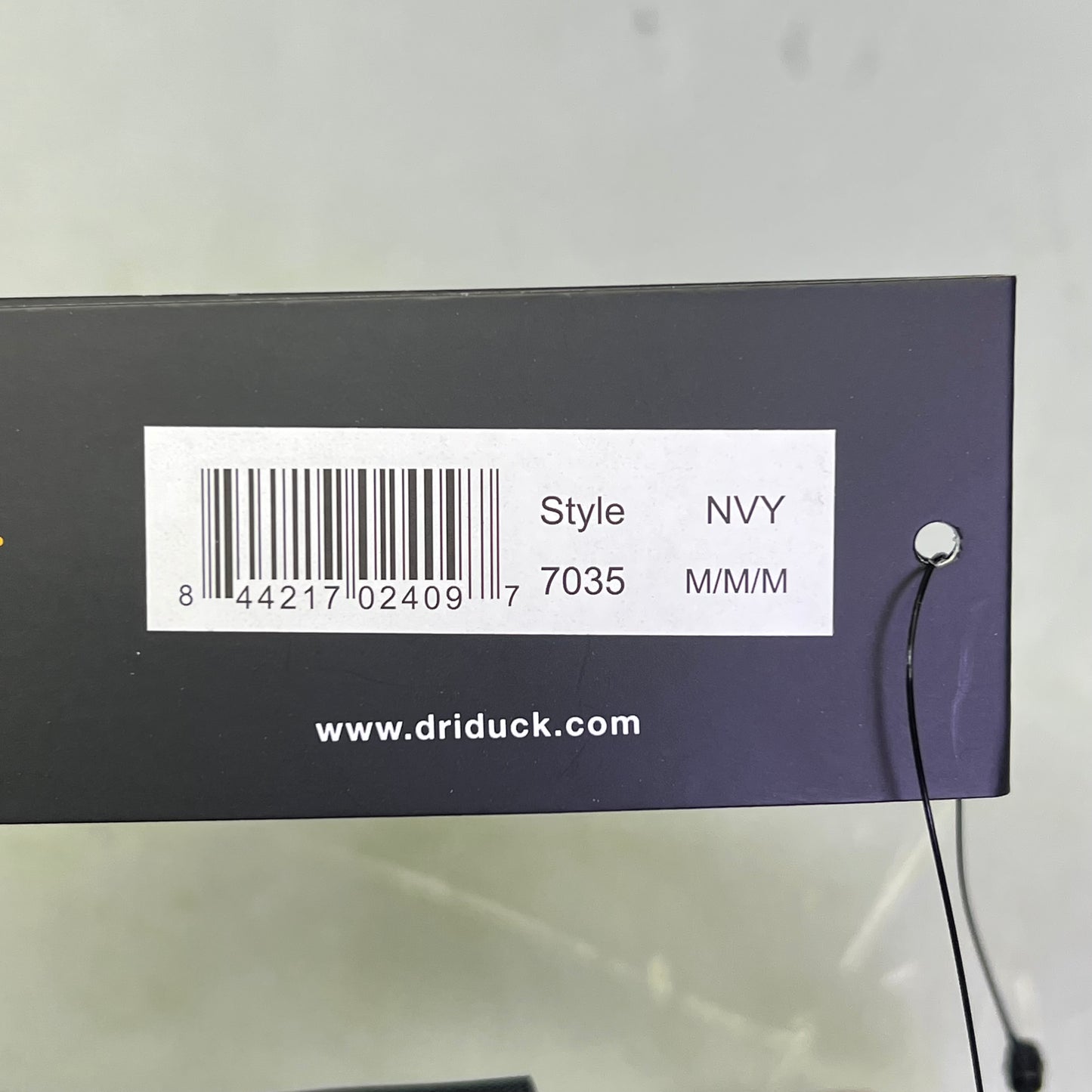 DRI DUCK Woodland Fleece Pullover Thermal Hood Men's Sz M Navy Blue/Yellow 7035