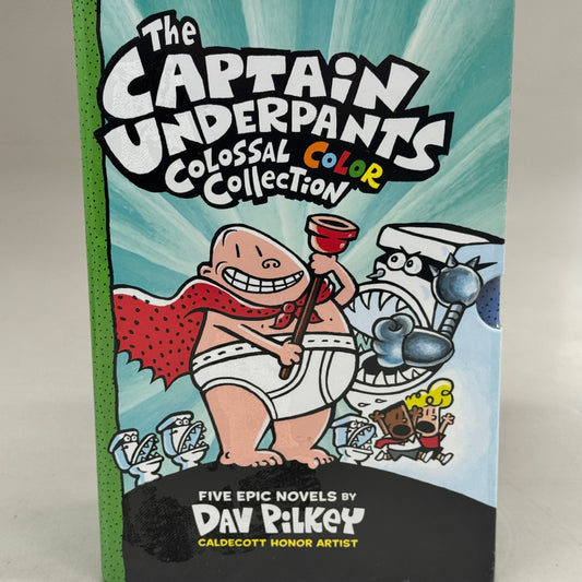 SCHOLASTIC (Five Novels) The Captain Underpants Colossal Color Collection Dav pilkey