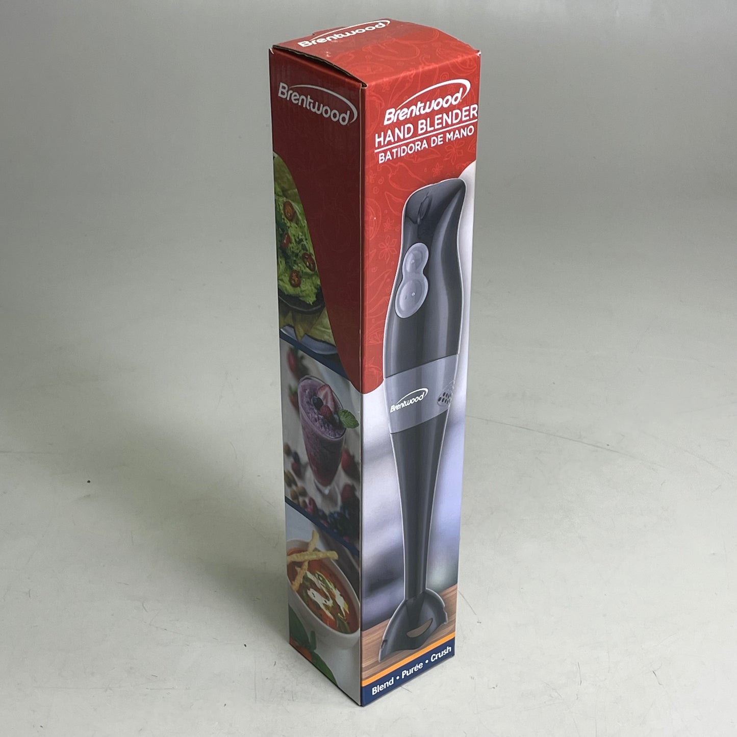 BRENTWOOD Hand Blender Black Ergonomic Grip Compact 200-Watt Two Speed HB-32BK